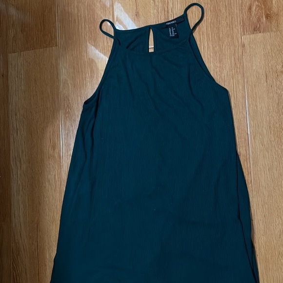 BUNDLE DEAL - Two Forever 21 Jersey Knit Mini Dresses (Pink and Hunter Green) - Picture 11 of 15
